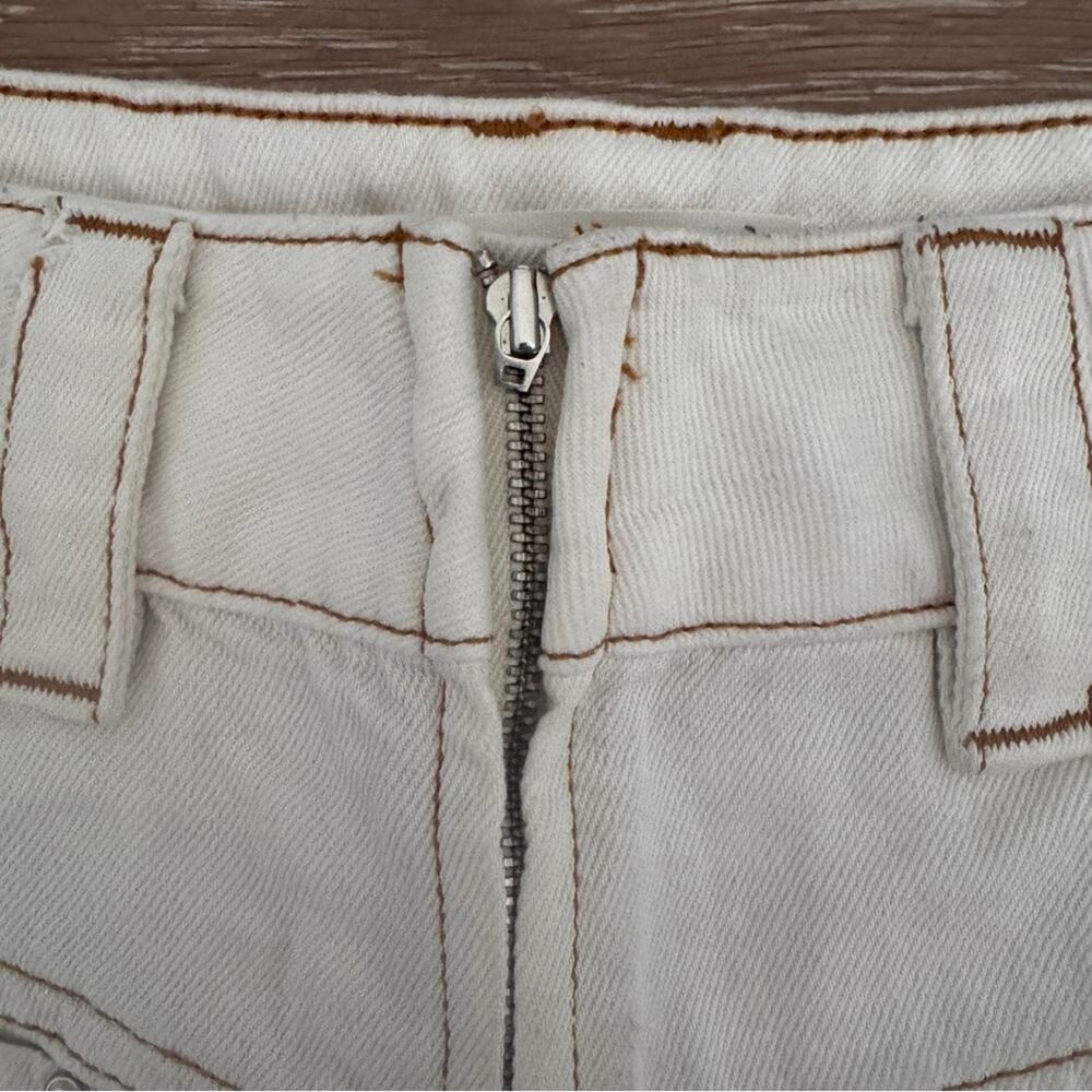 Ba&sh David Denim Shorts in Ecru size 2 - Picture 8 of 15
